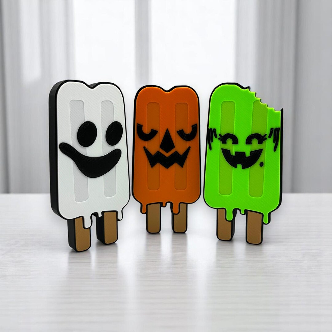 Boo Popi Boo Pop Treat Summerween Decorations 3d Printed - Etsy