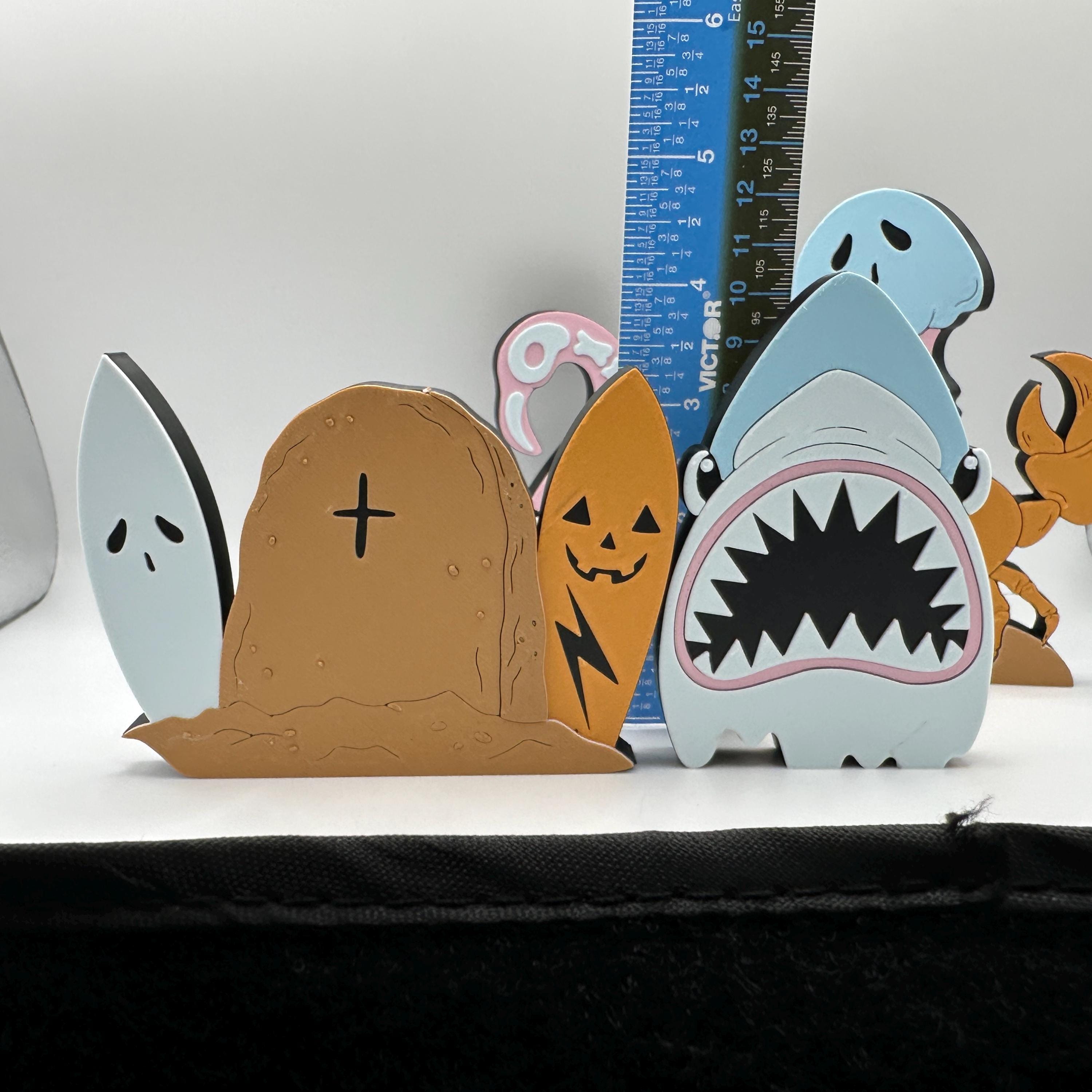 Spooky Beach Themed Decorations 3d Printed - Etsy
