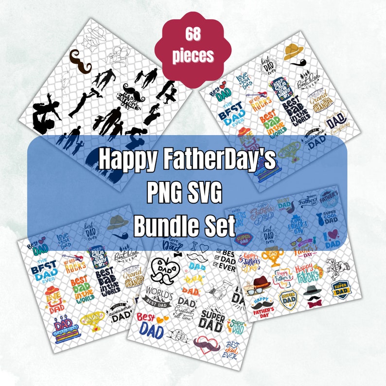 Fathers Day Png Bundle, Dad Svg, Father Svg, Dad Png, Best Dad Ever Svg ...