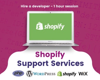 Shopify Support, Shopify Theme Help, Web Support, Hire a developer, Website Design