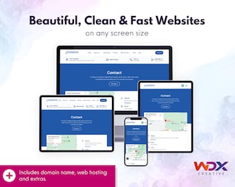 Mehrseitige Website Webdesign Service & Paket - Beinhaltet den Namen einer