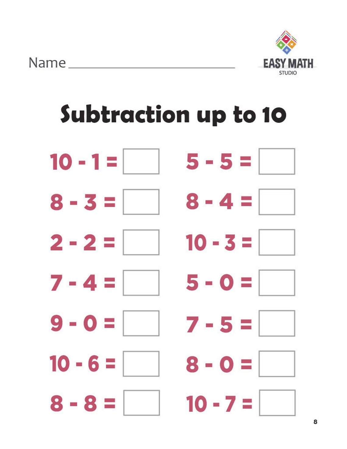 Printable Pre-school and Elementary School Math Addition and ...