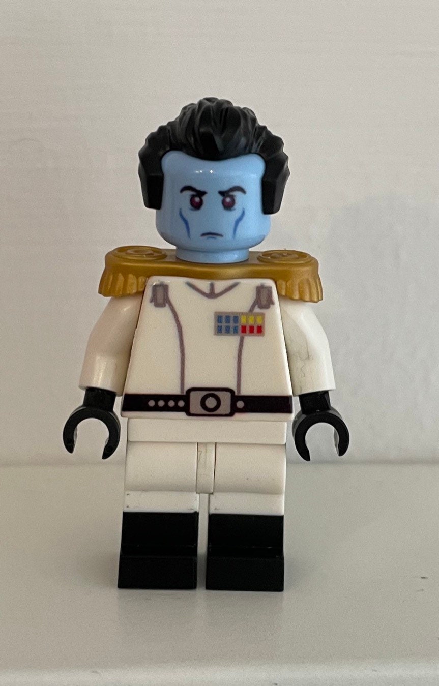 Lego Custom Star Wars Grand Admiral Thrawn Minifigure Rebels Etsy