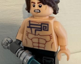 Lego Custom Star Wars Anakin Skywalker Blau Nelvaan Tattoo Clone Wars Minifigur
