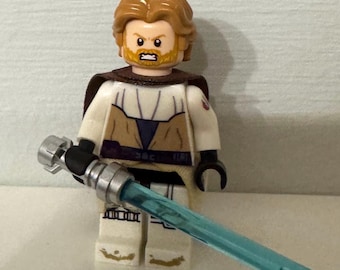 Lego Custom Star Wars General Obiwan Kenobi Minifigur Jedi Ritter The Republik
