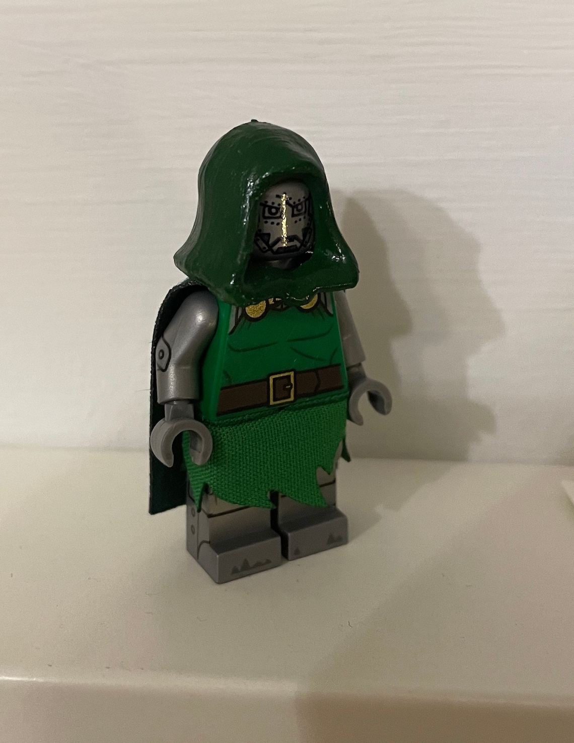 Lego Custom Marvel Comics Dr Doctor Doom Silver Minifigure Etsy