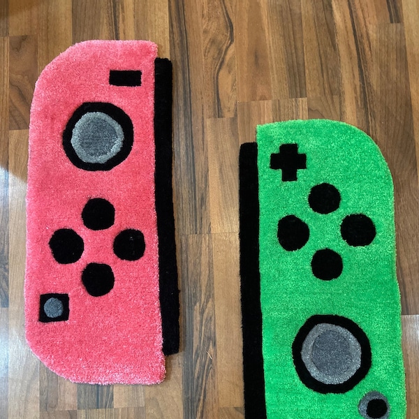 1 Joy-Con Rug, Accessories, Fluffy Joy-Con Rug/ Color Options, Ultra soft & fluffy joy-con rug, decorative accent rug, decorative gaming rug