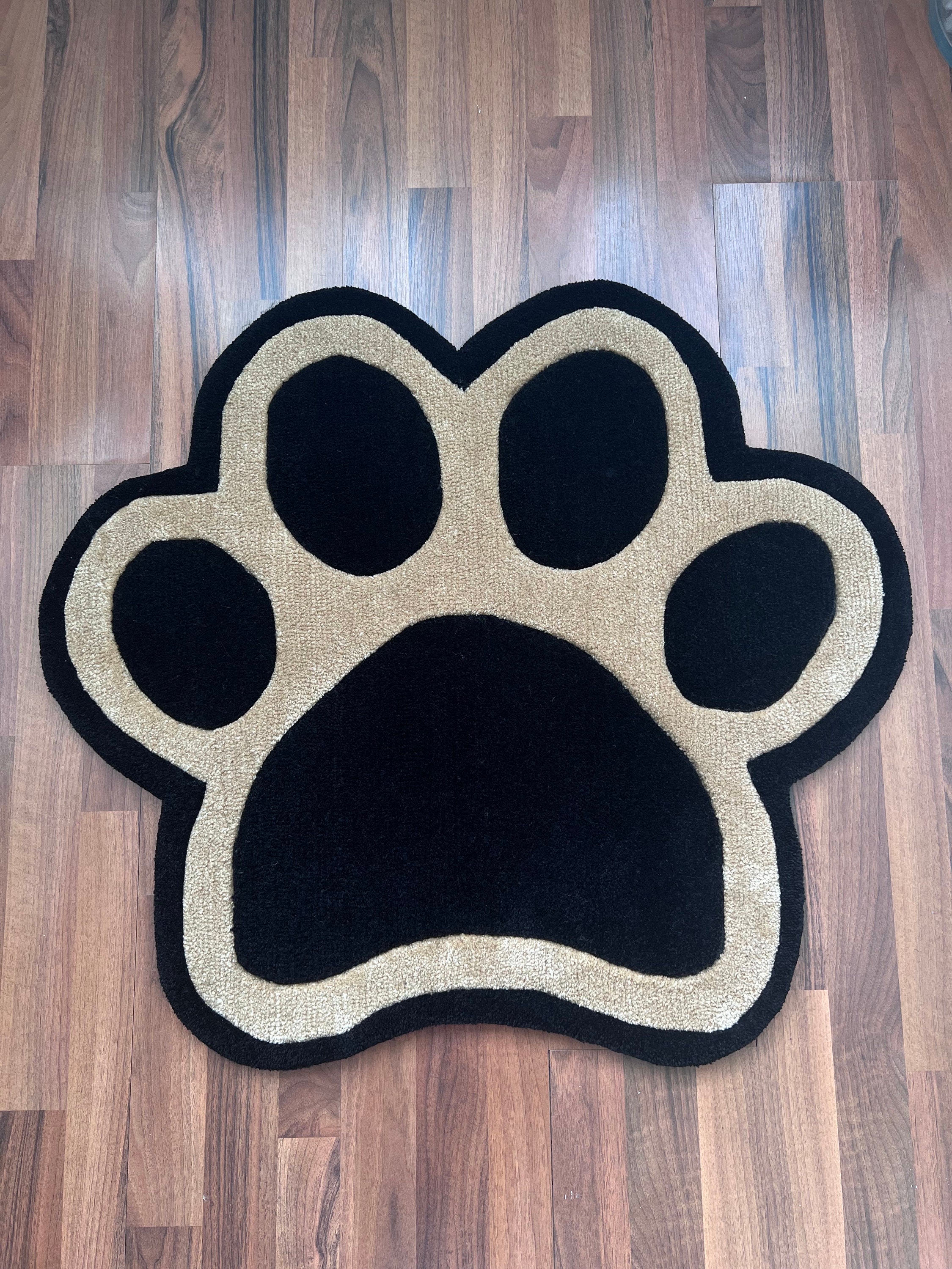 Tufted Handmade Animal Paw Print Rug Preorder 0.5-5 Feet Pet -  UK in  2023