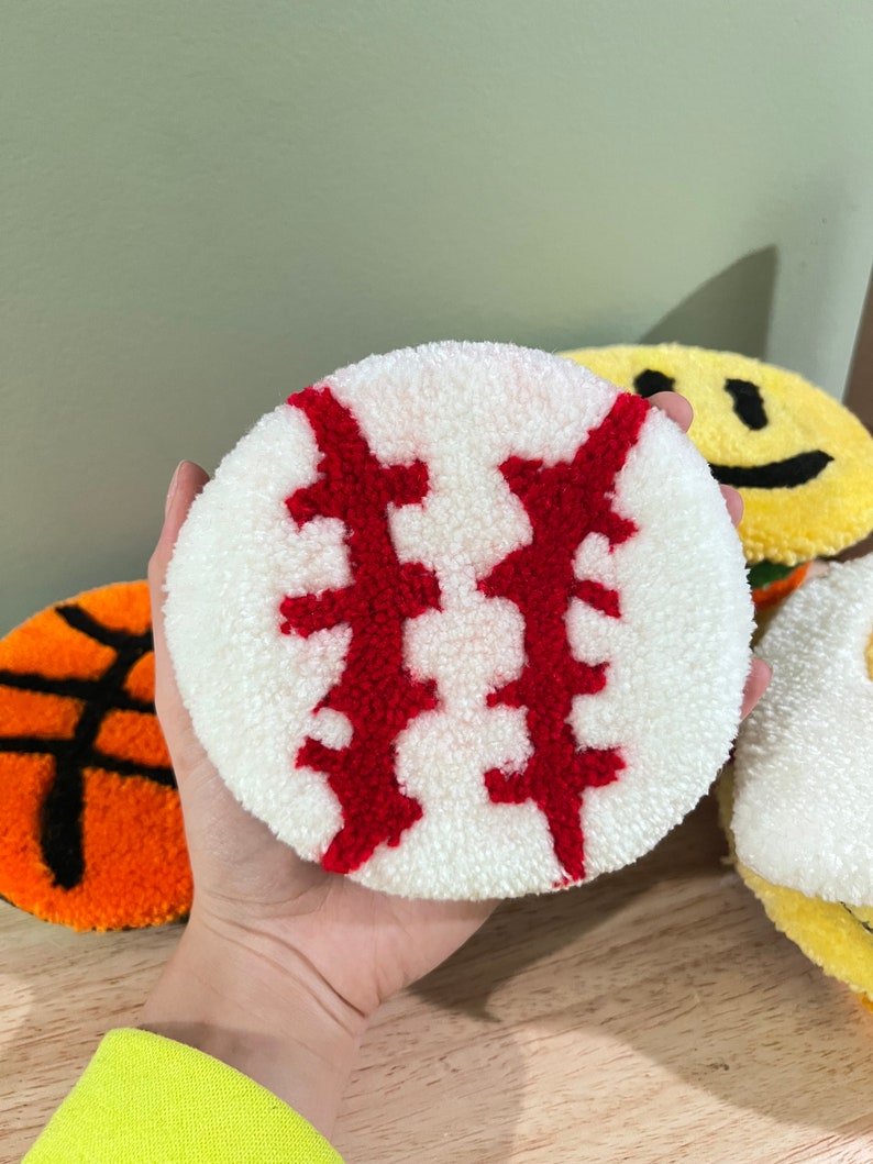 Sport Coasters Tufted Mug Rugs, Gifts for Men, Sports Gifts, Sport ...