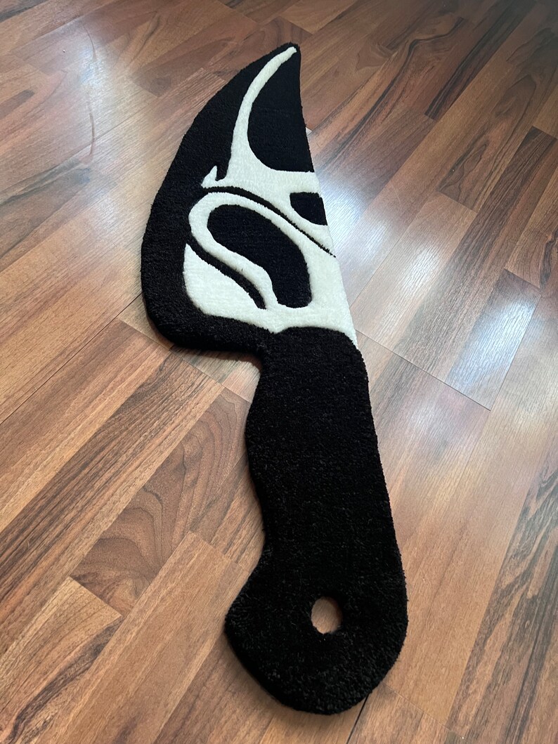 Scream Halloween Knife Tufted Rug Ghostface Movie Scream Etsy