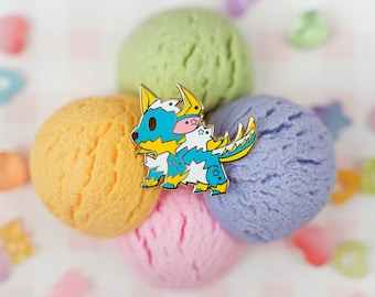 Monster Hunter Zinogre Gaming Anime Enamel Pin