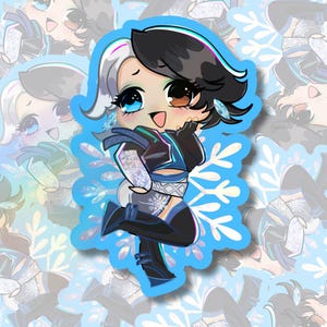 Luna Snow // Waterproof Laptop Decal // Water Bottle Sticker