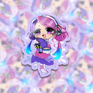 Luna Snow Mirae 2099 // Waterproof Laptop Decal // Water Bottle Sticker