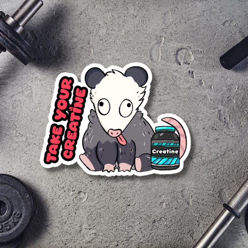 Take Your Creatine Vinyl Sticker // Waterproof Laptop Decal // Water ...