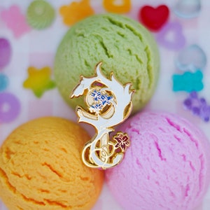 Pin de esmalte de clase/trabajo de mago blanco de FFXIV