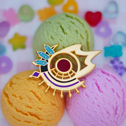 Pin's Final Fantasy XIV - Black Mage - Épinglette De Job - Neuf