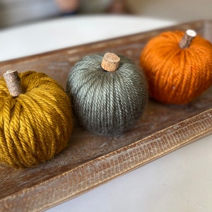 Fall Yarn Pumpkins