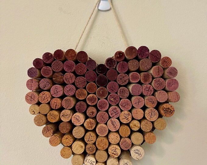Heartshaped Cork Board, Wine Cork Board, Valentine Cork Board Etsy
