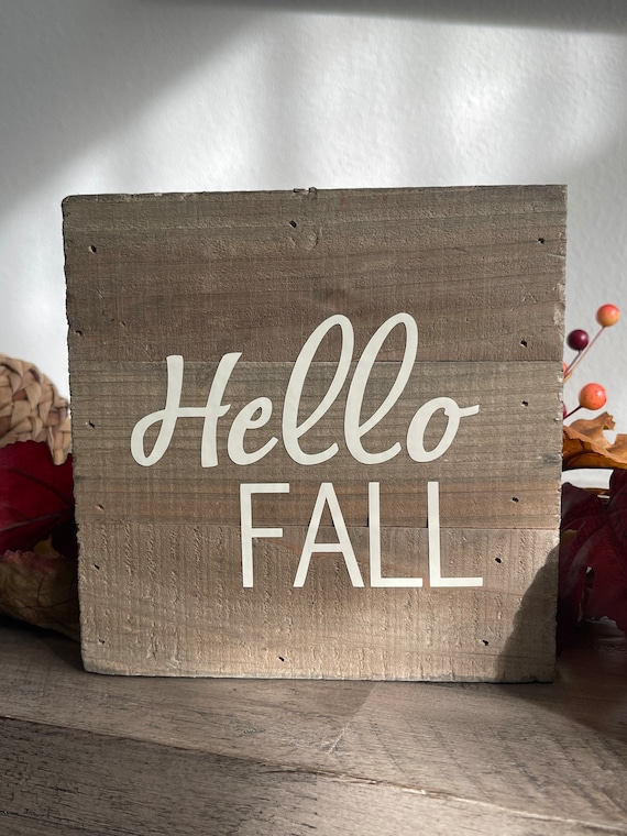 DIY Stenciled Fall Signs
