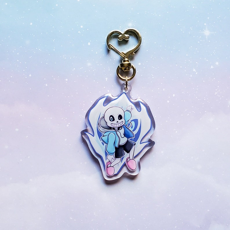Undertale Ink Keychain Sans & Papyrus - Undertale Sans Keychain - Undertale Papyrus Keychain ...