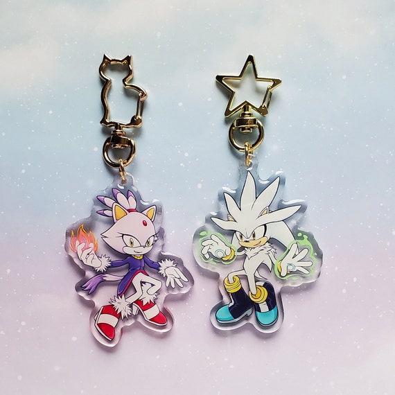 Sonic the Hedgehog Shadow, Knuckles, Tails, Amy, Rouge, Silver, Blaze  Acrylic Charms / Keychain -  New Zealand