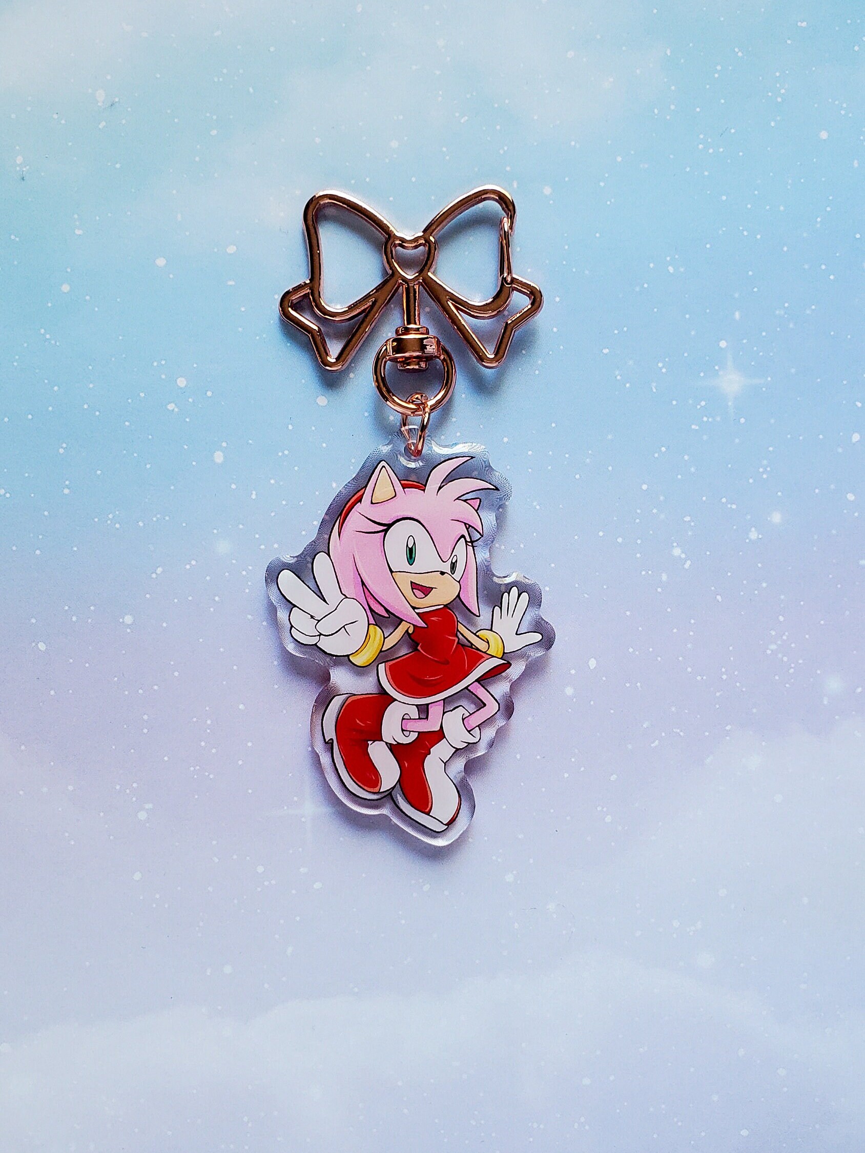 Sonic the Hedgehog Shadow, Knuckles, Tails, Amy, Rouge, Silver, Blaze  Acrylic Charms / Keychain 