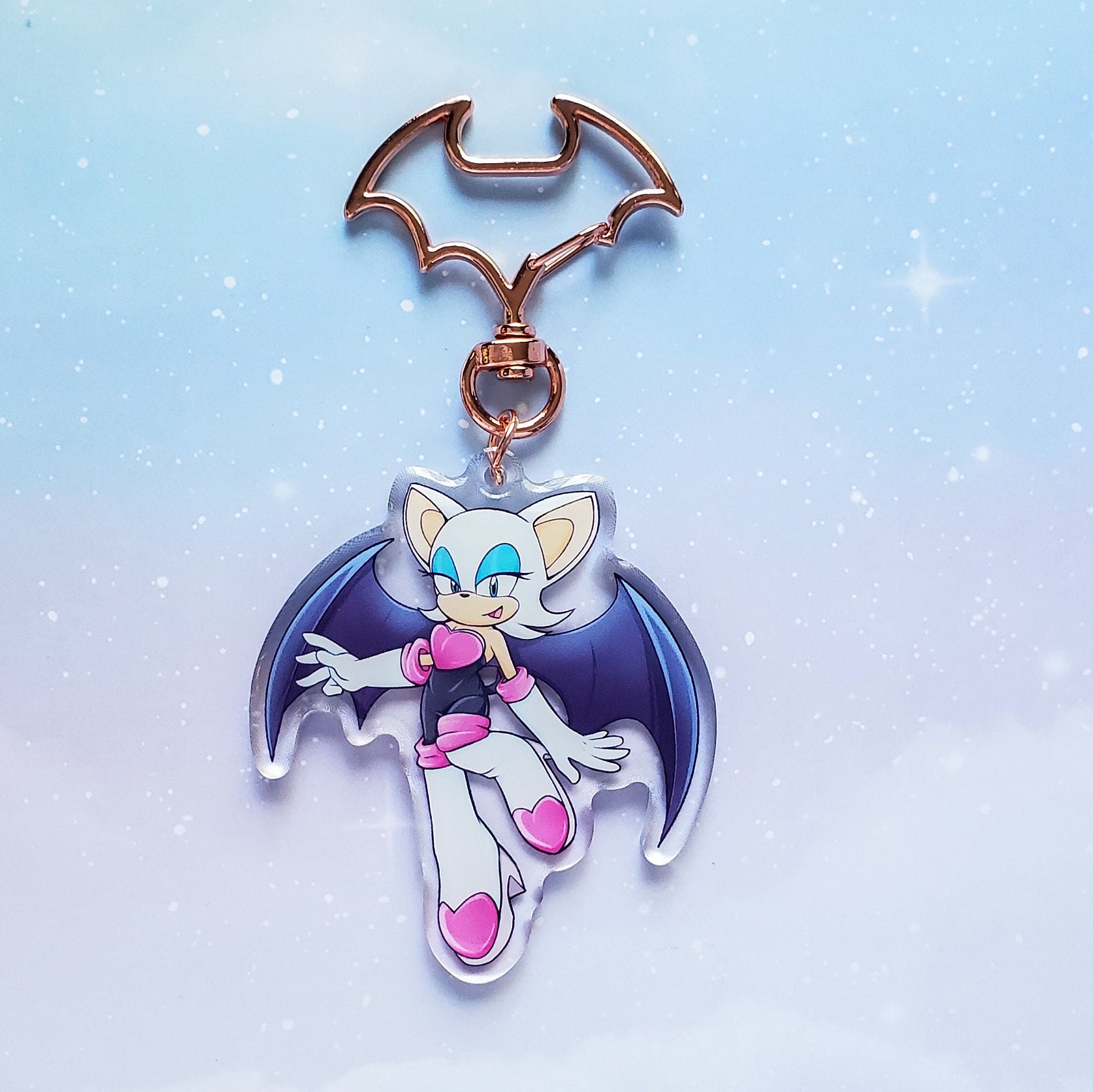 Sonic the Hedgehog Shadow, Knuckles, Tails, Amy, Rouge, Silver, Blaze  Acrylic Charms / Keychain 