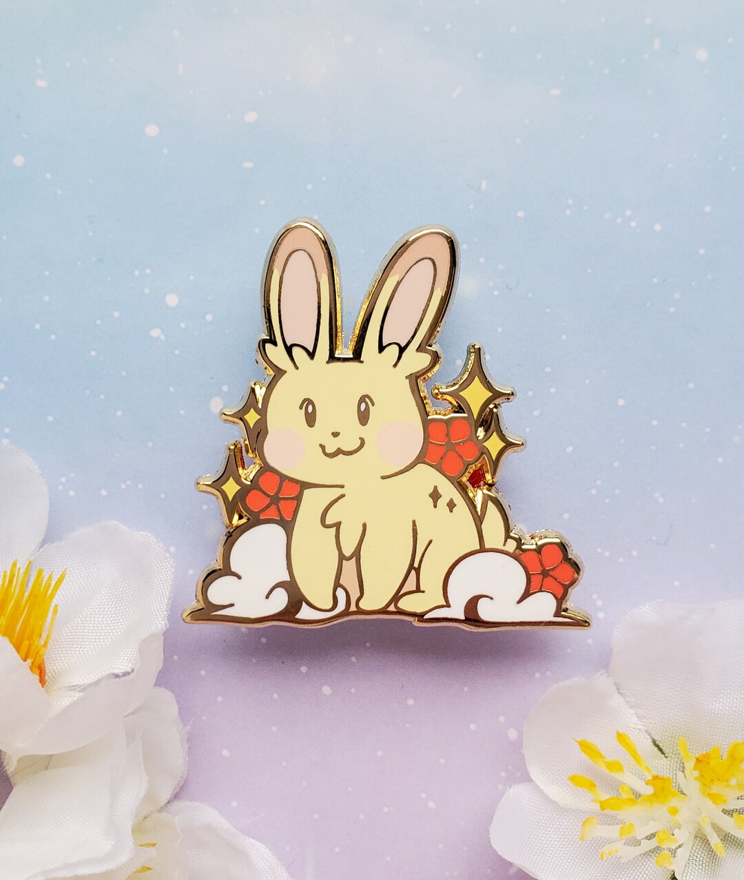 Rabbit Enamel Pin Zodiac Enamel Pin Cute Bunny Pin Zodiac Pins Year of ...