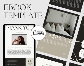 Ebook Template Canva | Editable Workbook For Coaches & Creatives | Lead Magnet Layout | Easy to Customize on Canva Free Account