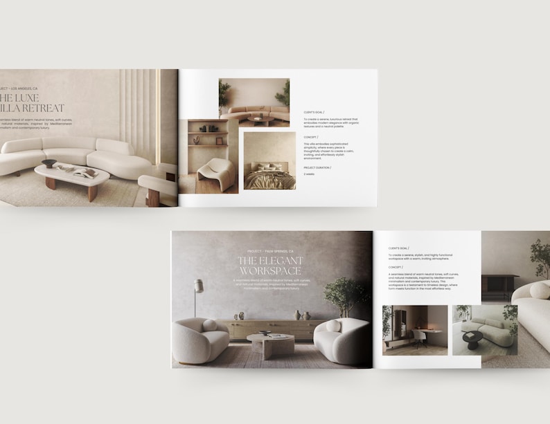 Interior Design Portfolio | Canva Template for Interior Designer ...