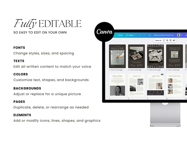 Canva Welcome Guide Ebook Template: Modern Client Onboarding (Digital Download) image 8