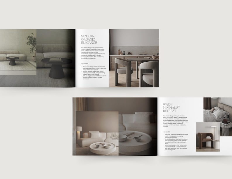 Interior Design Portfolio | Canva Template for Interior Designer ...
