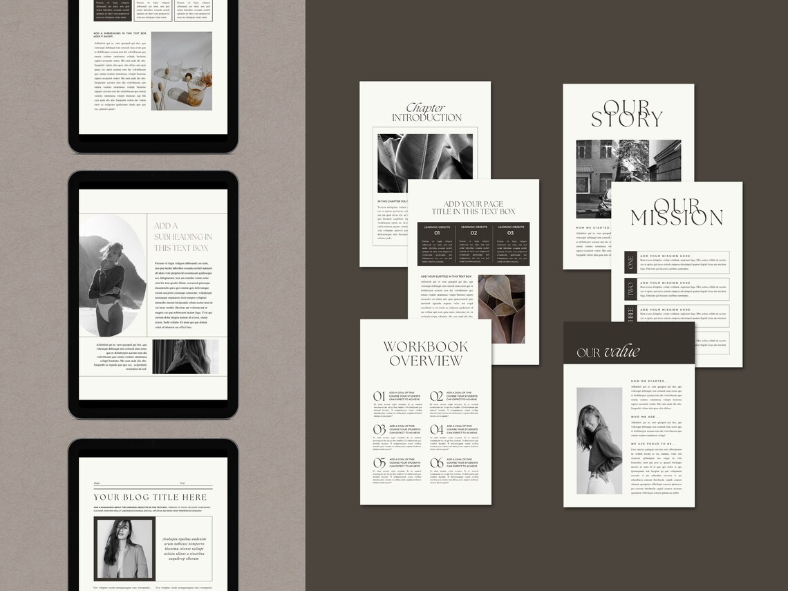 150 Ebook Template Canva Workbook Template Canva Magazine Etsy