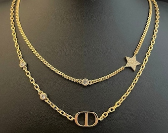 dior gold chain