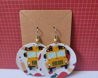 Pendientes de autobús escolar: regalo de agradecimiento para maestros y conductores de autobús