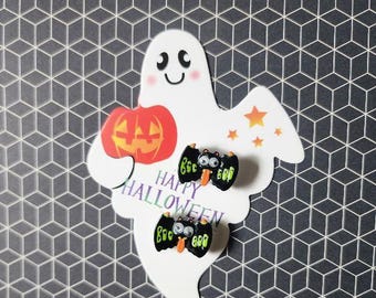 Imanes de murciélago con ojos saltones: Decoración de Halloween (juego de 2 piezas)