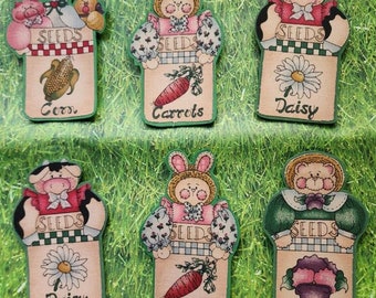 Imán de animales de semillas de jardín: decoración de primavera, regalo de Pascua