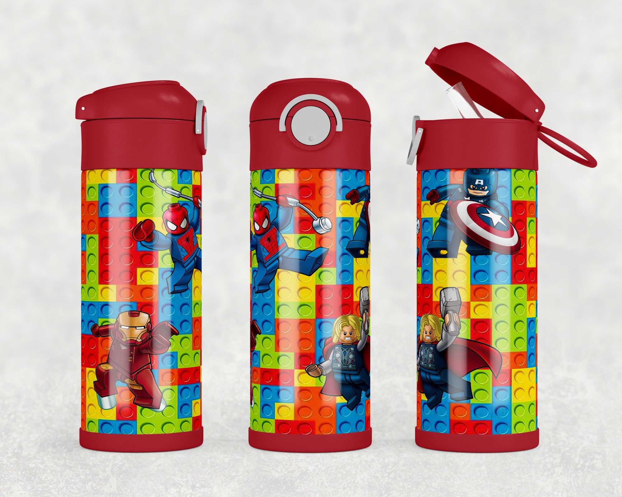 Lego City Water Bottle Labels