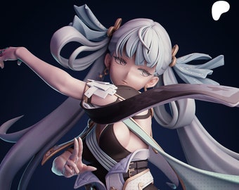 Wuthering,【Jinhsi】, 1:7, Fan Art Unpainted Garage Kit, Estatuetas