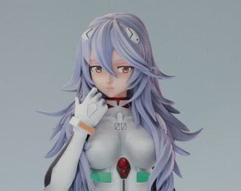 EVA【Ayanami Rei】Long hair, 1:7, 23cm, Unpainted Garage Kit, Figure