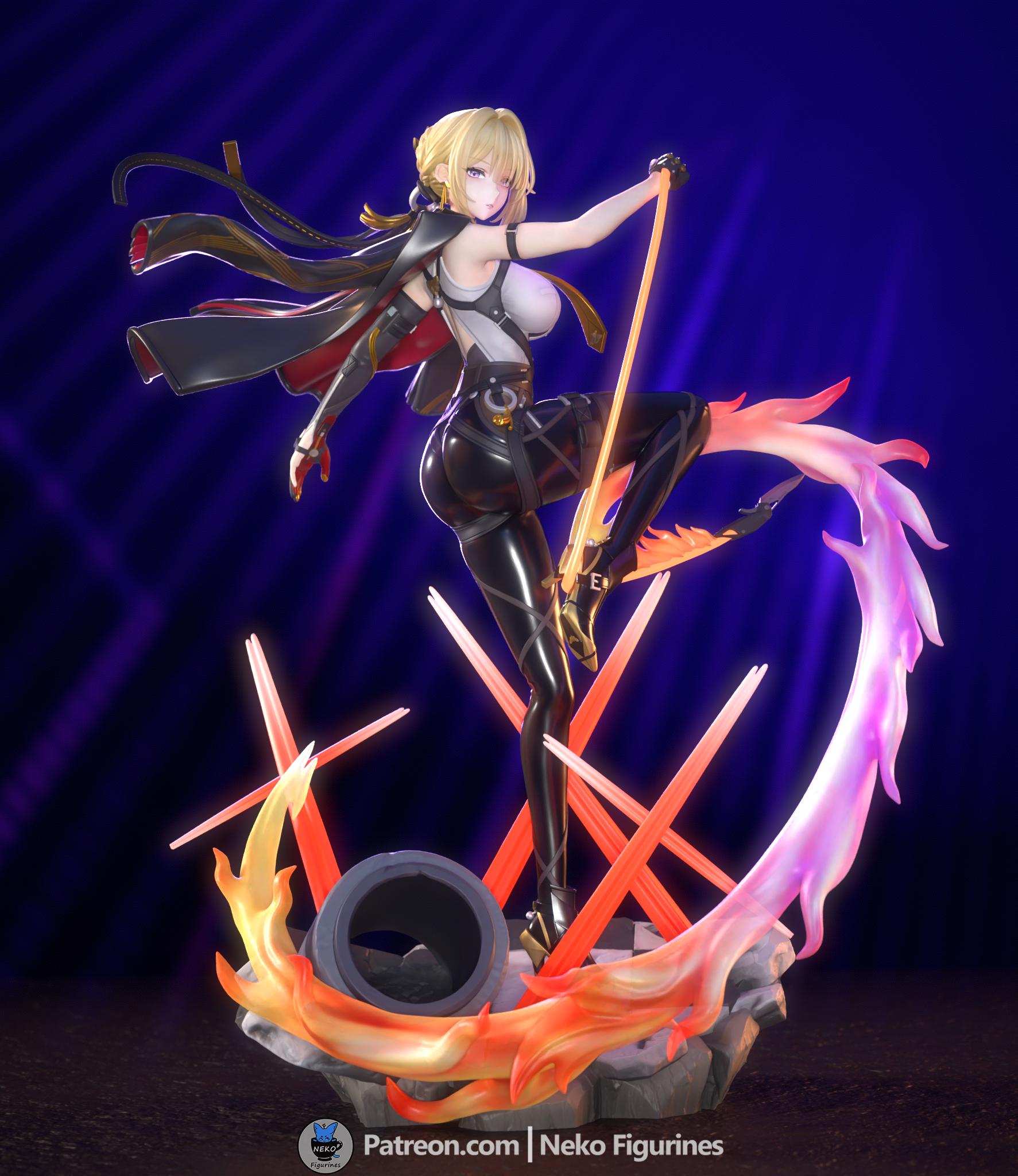 Zenless Zone Zero,【evelyn Chevalier】, 1:7, Fan Art Unpainted