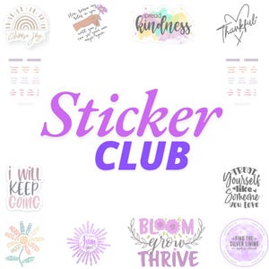 Soul Refresh: Club de calcomanías del mes con afirmaciones positivas