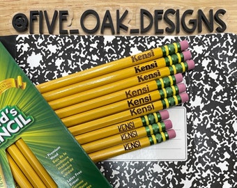 Personalized pencils, great for back to school, classroom pencils, personalized school supplies