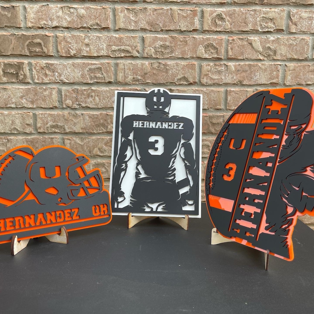Football Player Sign, Football Gift, Football Team Gift, Football