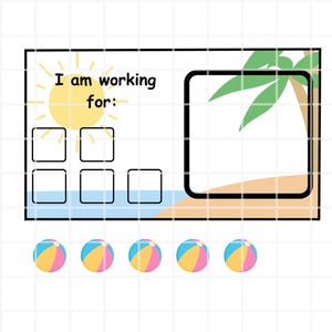 Set di tabelloni con gettoni stampabili per bambini - 5 versioni di tabelloni con gettoni - Terapia ABA, RBT, supporto visivo in classe - Download immediato