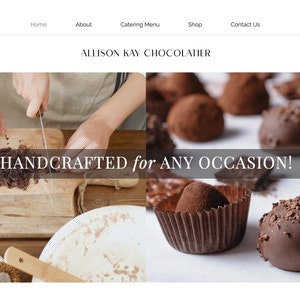 Pre-made Wix Website | chocolatier Website Design, Chocolate Shop website theme, Wix Template, e-Commerce Website, chocolatier Website,