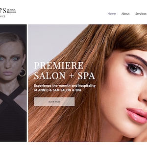Wix Template Salon, Wix Template Beauty, Lash Extensions Website Template, Beauty Website template, Hair Website Template