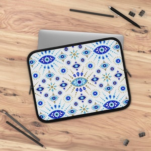 Evil eye Laptop Sleeve, Backpack Evil Eye, Evil Eye Colorful Design, Evil Eye Pattern, Holiday Gift, Fun Back pack, for Spiritual Gagsters
