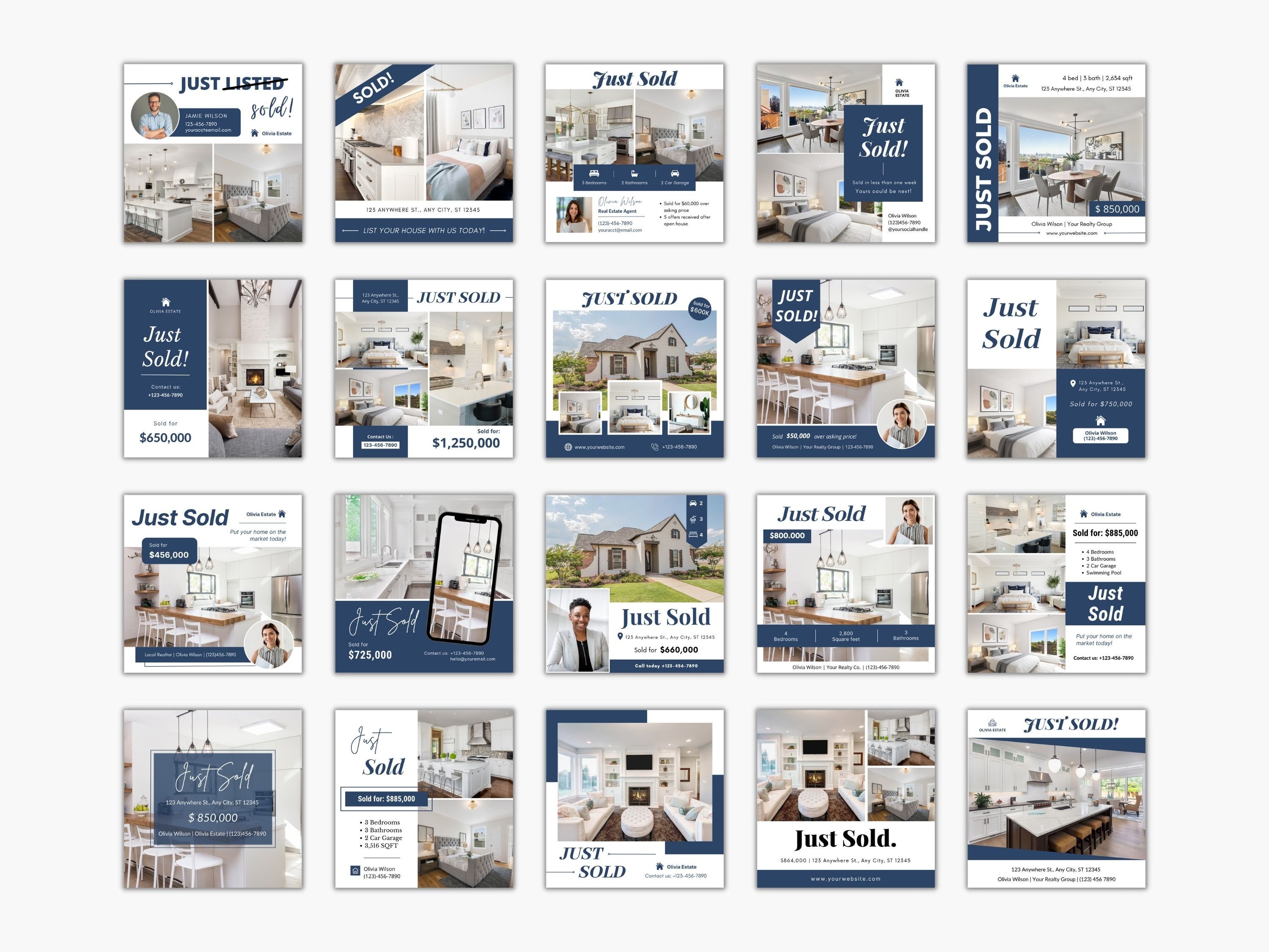 20 Just Sold Instagram Posts, Just Sold Social Media Posts, Real Estate ...