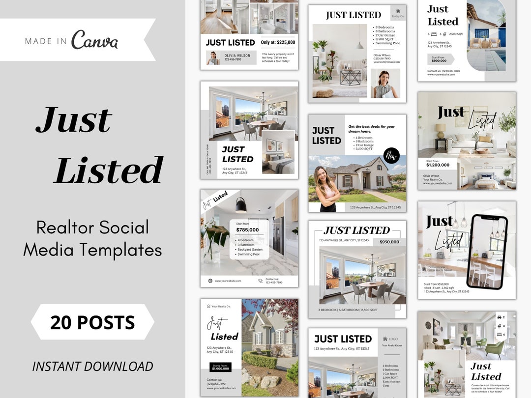 20 Just Listed Realtor Instagram Posts, Just Listed Social Media Posts ...